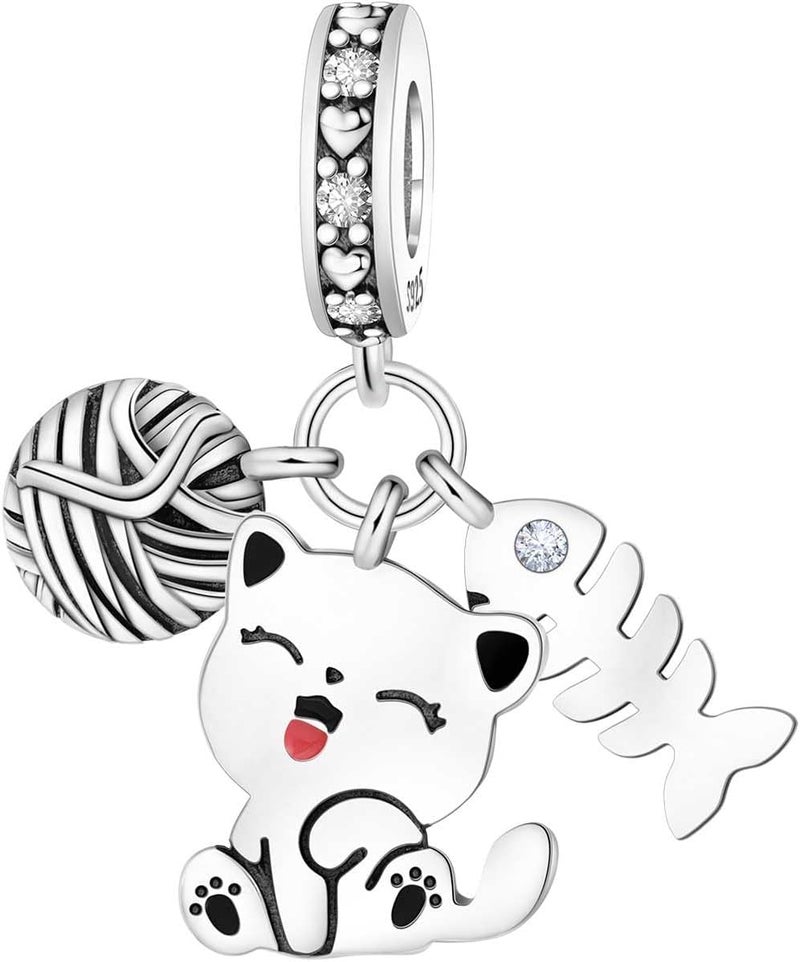 CYCUFF Store 925 Sterling Silver Charms Suitable for Charm Necklaces, Bracelet Pendants Beads Jewellery Gift for Women Family Friends - Image 1